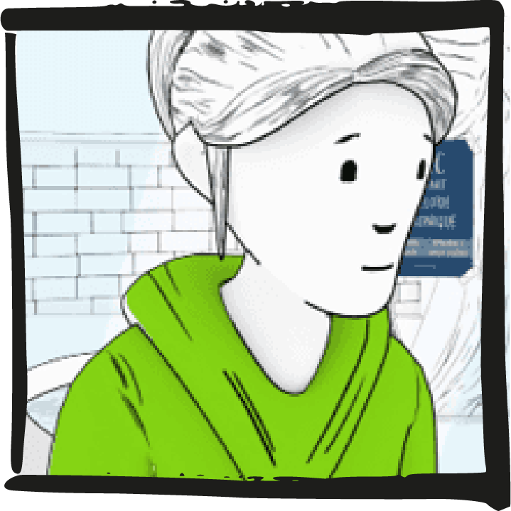personnages illustratifs cadre vidéo