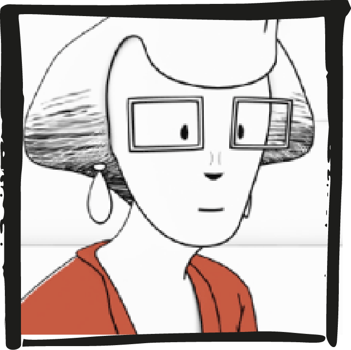 personnages illustratifs cadre vidéo