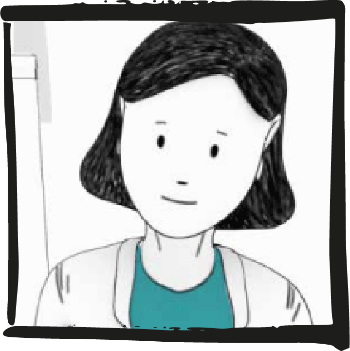 personnages illustratifs cadre vidéo